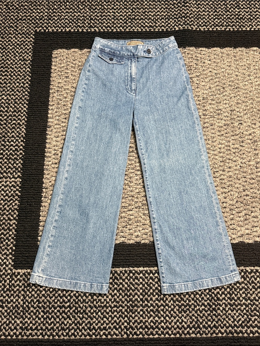 J.Crew Point Sur High Rise Wide Leg Women's Jeans 26 Trouser Retro Preppy